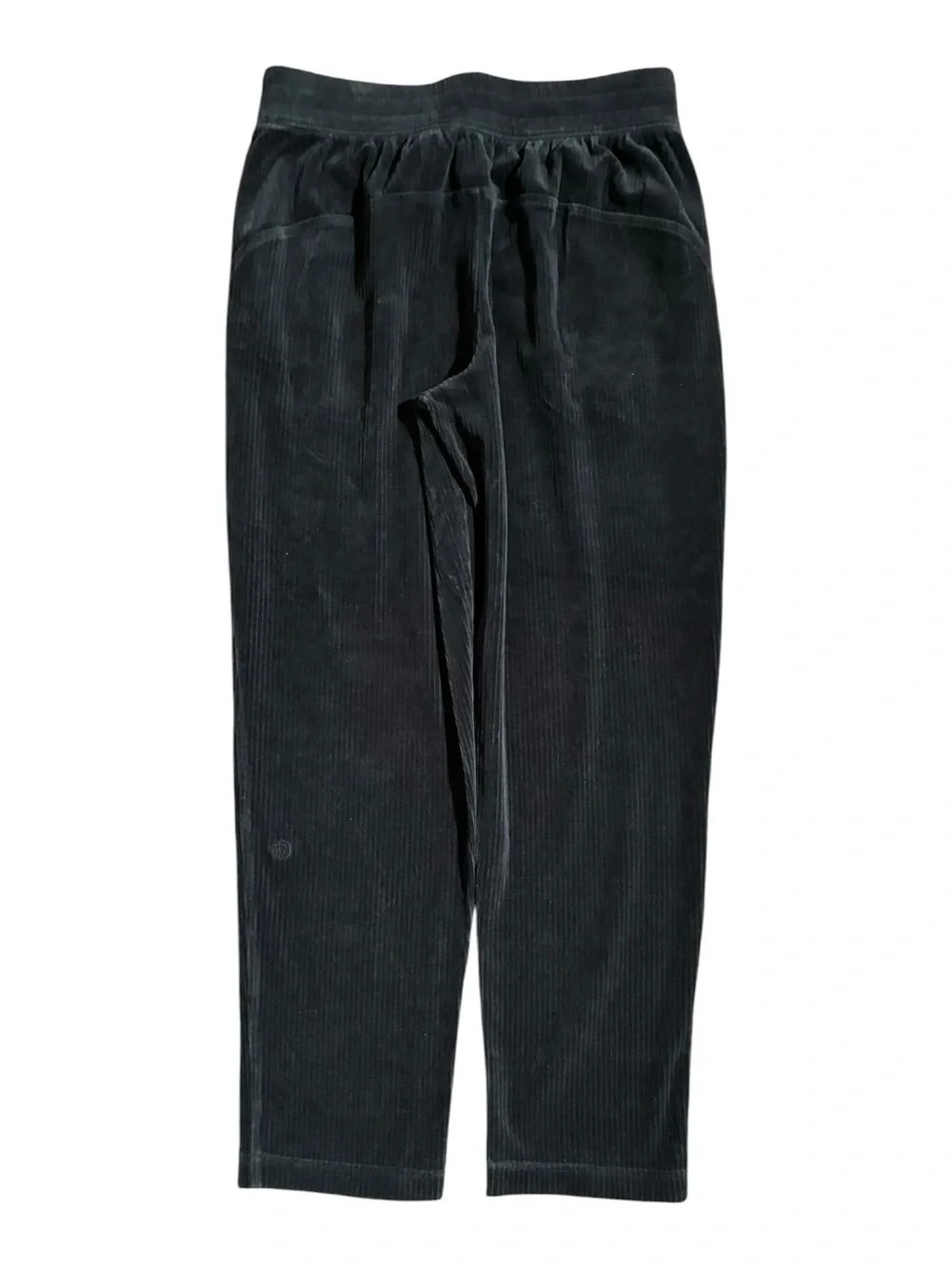 Lululemon Scuba Mid-Rise Wide-Leg Pant 7/8 Length Velvet Cord Black